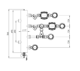 Hydraulická sestava BPS 906, s ventilem ARV 362 ProClick, čerpadlem AFRISO APH 160 - AFRISO.CZ
