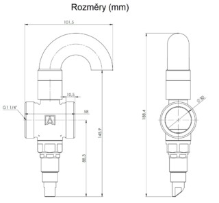 Sada dvou nezámrzných ventilů AAV 300 s ochrannými krytkami - AFRISO.CZ