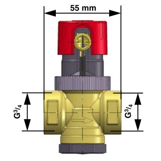Dochlazovací termostatický ventil TAS 03, G¾", 4000 mm - AFRISO.CZ