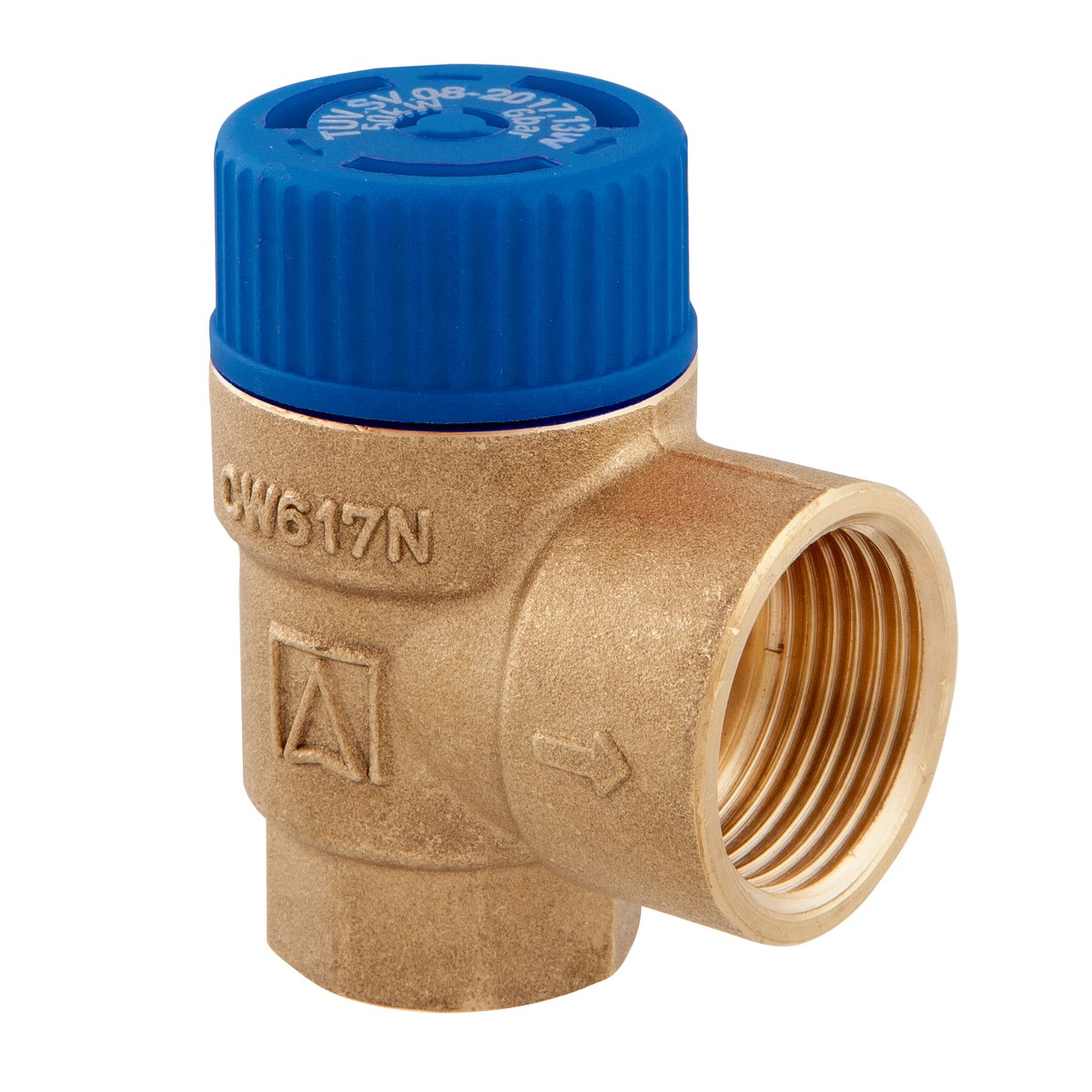 Pojistný ventil pro nádrže na teplou vodu MSW, 6 bar, Rp½" x Rp¾" - AFRISO.CZ