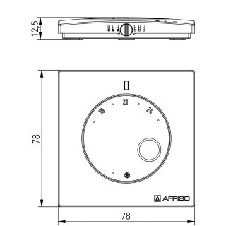 Pokojový termostat D - drátový - AFRISO.CZ