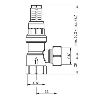 Přepouštěcí ventil diferenčního tlaku DÜ, rohová verze - AFRISO.CZ