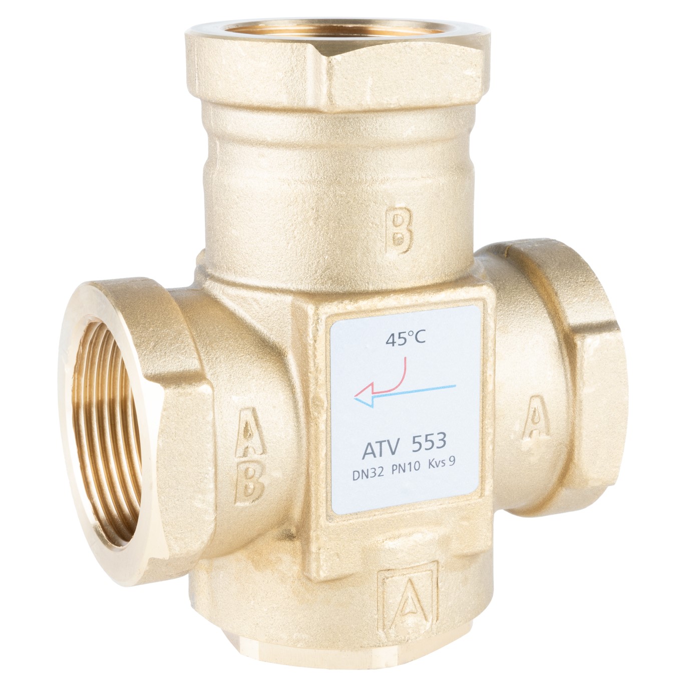Termostatický ventil ATV 553, Rp1¼", 45 °C - AFRISO.CZ