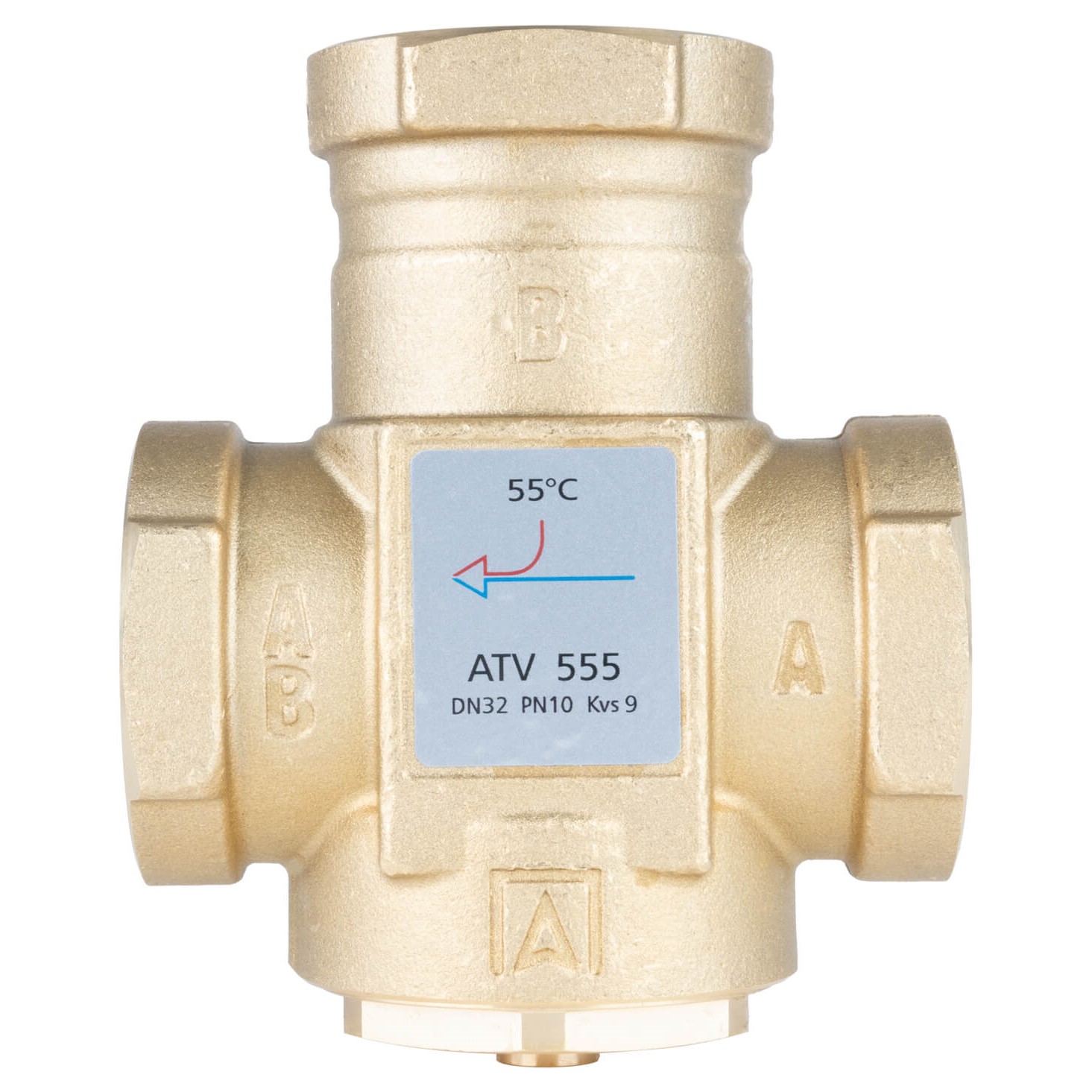 Termostatický ventil ATV 555, Rp1¼", 55 °C - AFRISO.CZ