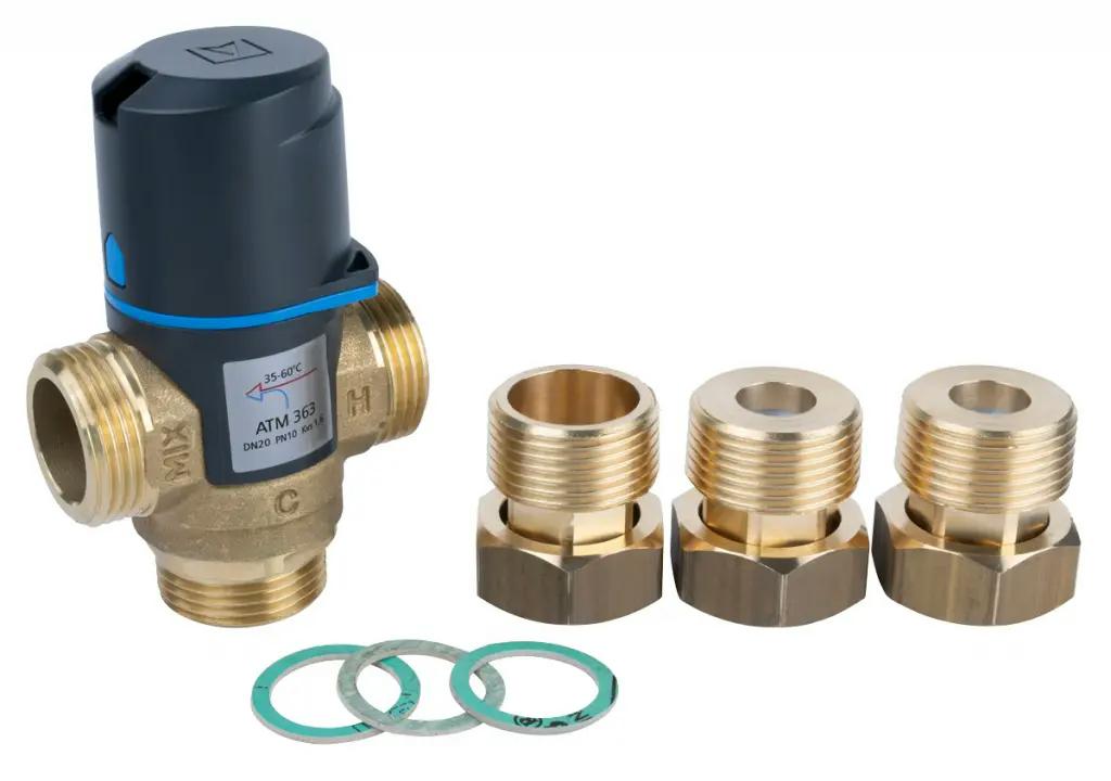 Esbe VTA372 thermostatisch mengventiel, asymmetrisch, DN20, Kvs=3,4, buitendraad, G1, PN10, 20